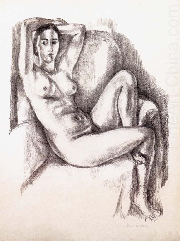 Henri Matisse Sitting in the chair of the Nude china oil painting image